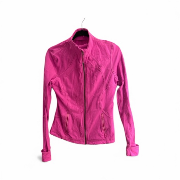 lululemon athletica Tops - Lululemon Pink Full Zip Jacket Size 10 Athletic Yoga Running